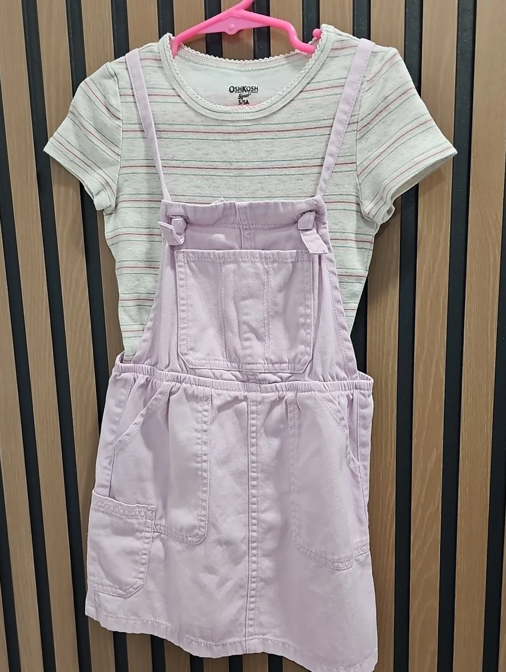 Oshkosh B'gosh Toodler Girls 2pc Dress And Blouse 5T