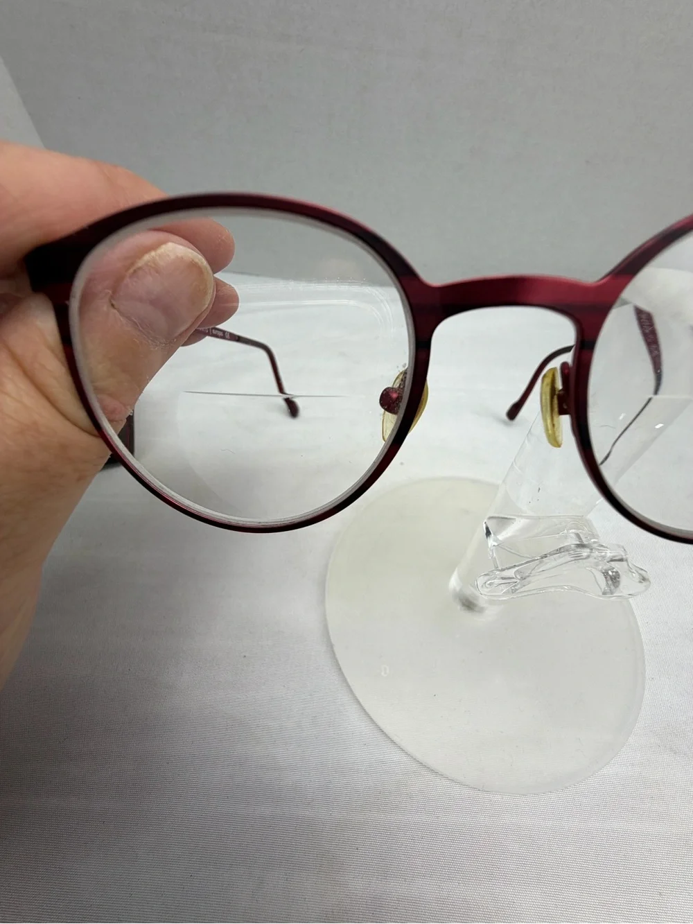 Kliik Denmark SH-684 C3  Red Glasses Frames ONLY 48-20-140 + Case