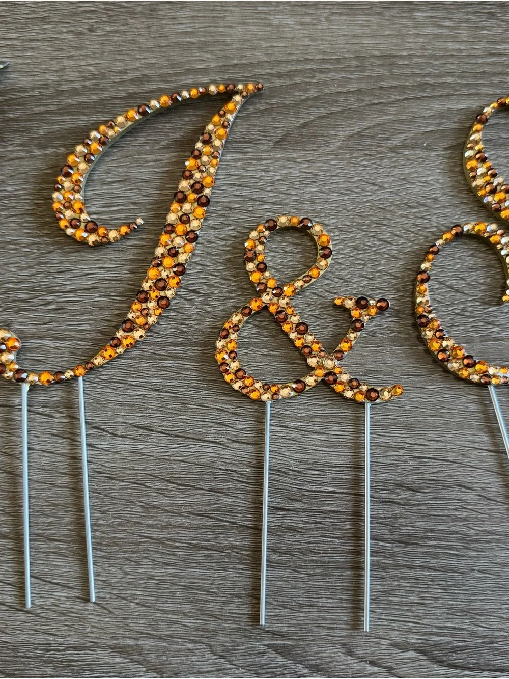 Toppers With Glitz made crystalized