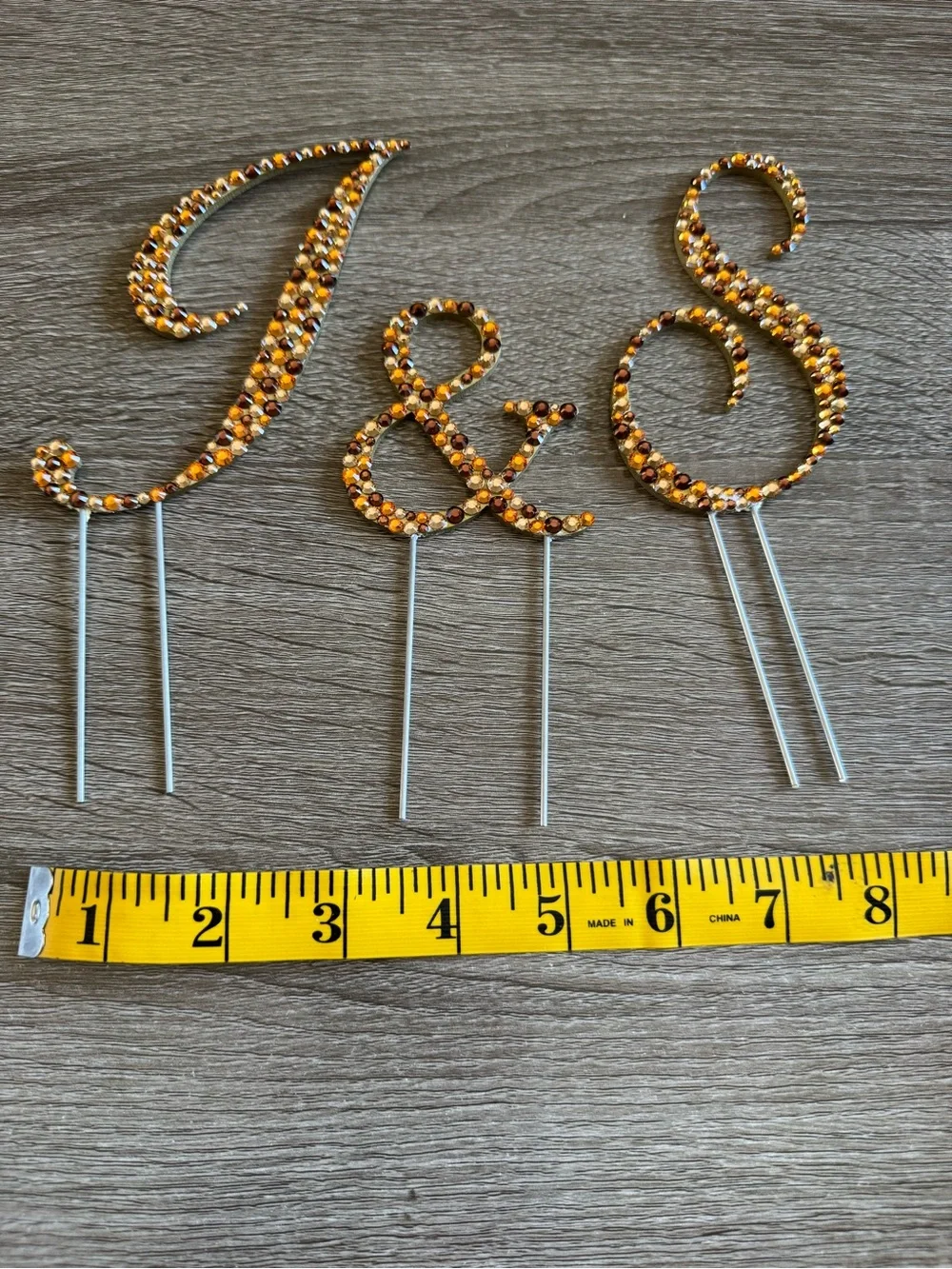 Toppers With Glitz made crystalized