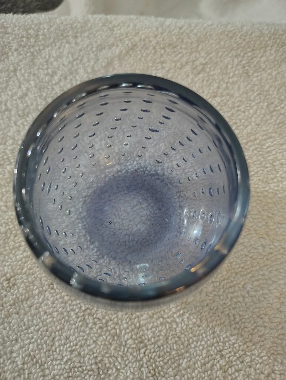 Blue Bubble Glass Votive Holder Crate And Barrel