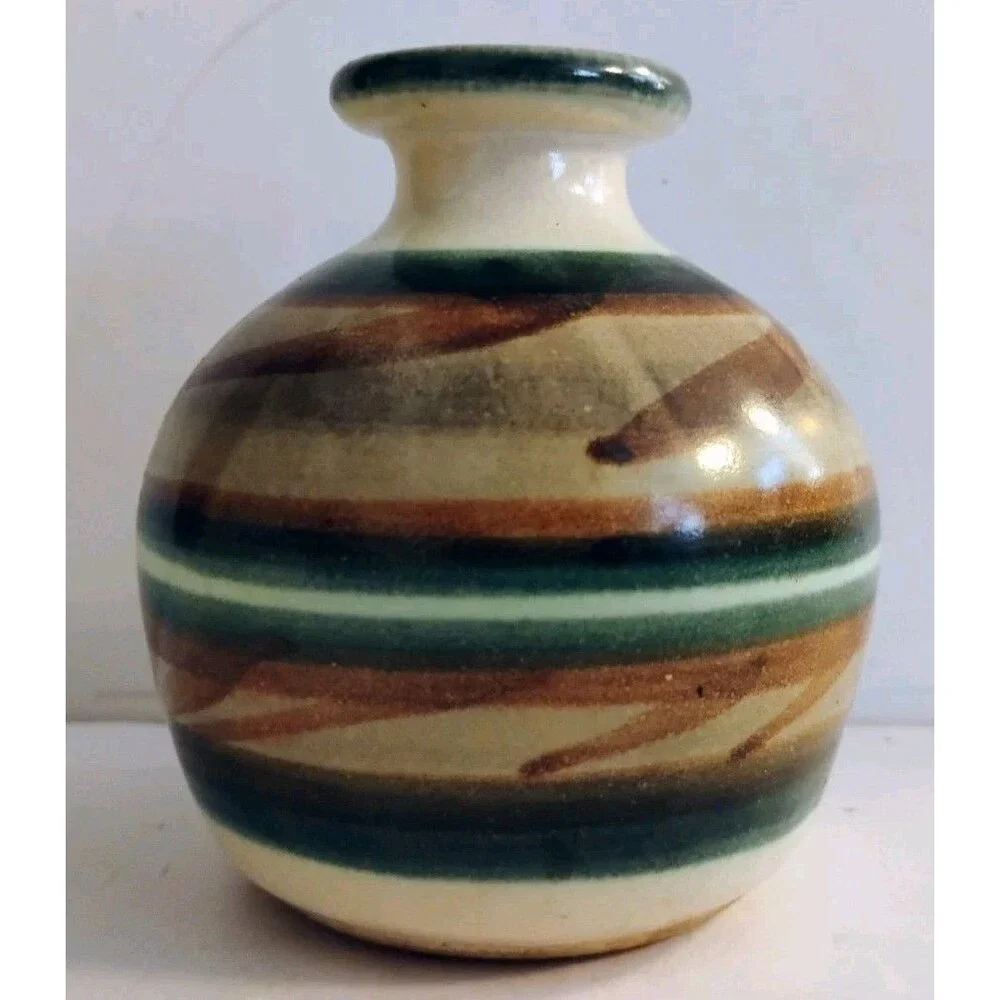 Vintage Studio Art Pottery Mini Bud Vase 3