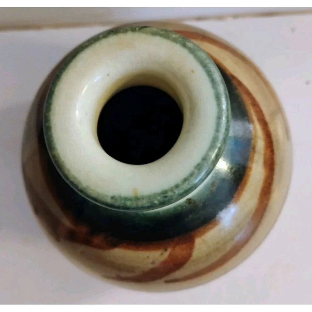 Vintage Studio Art Pottery Mini Bud Vase 3
