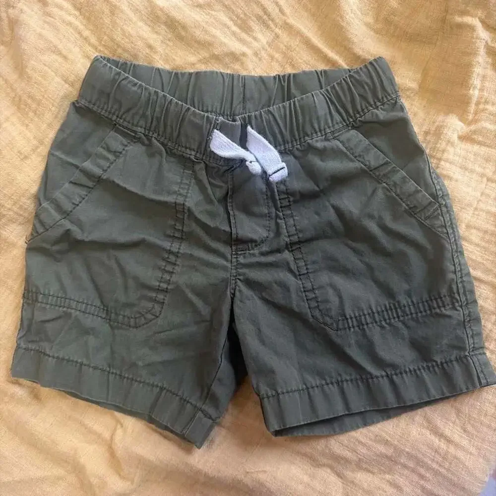 Carter's Olive Green Pull-On Cargo Shorts