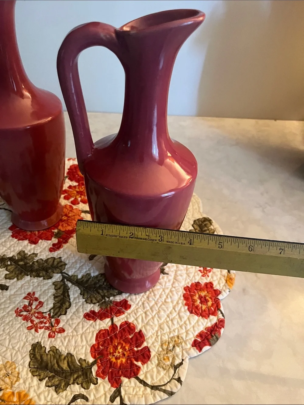 USA Pottery pitchers beautiful glaze