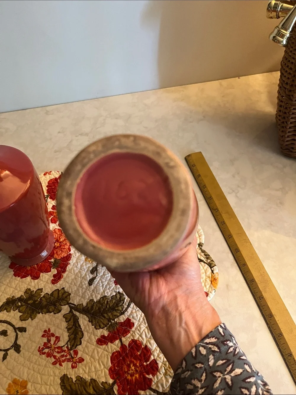 USA Pottery mental glaze elegant