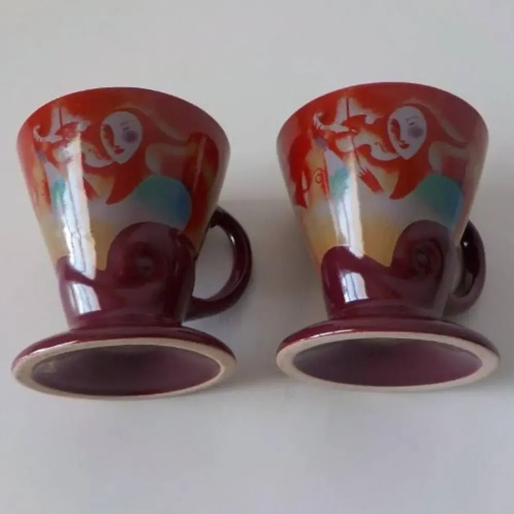 Vintage pink mugs