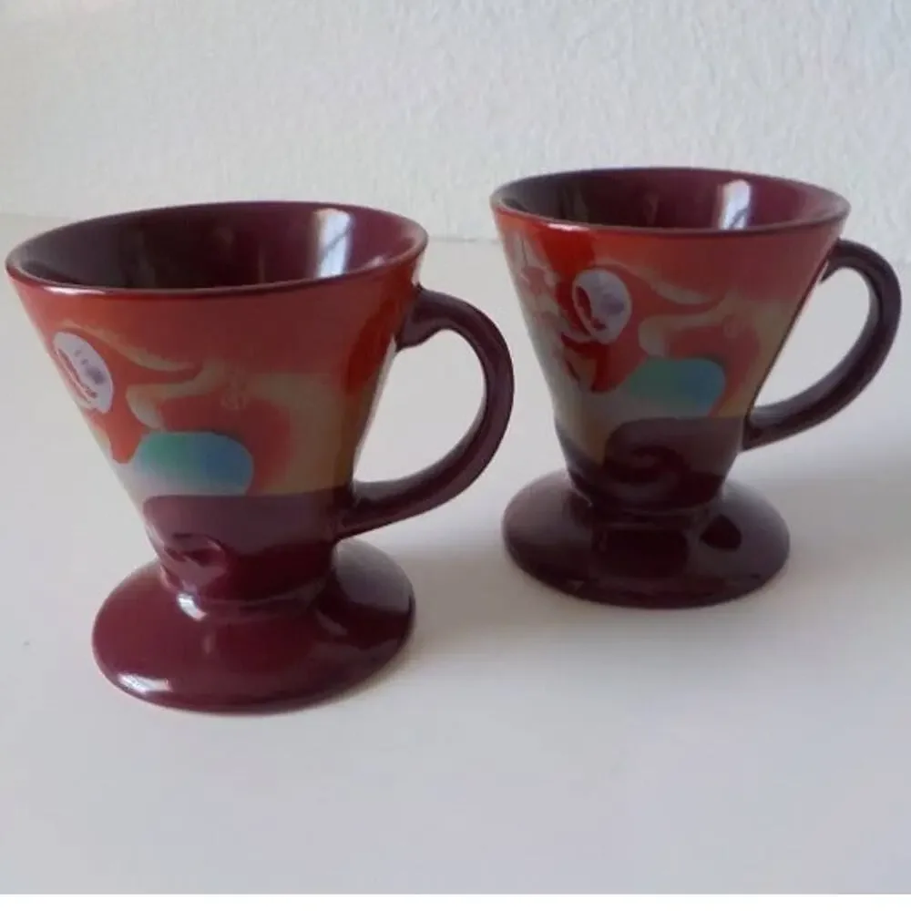 Vintage pink mugs