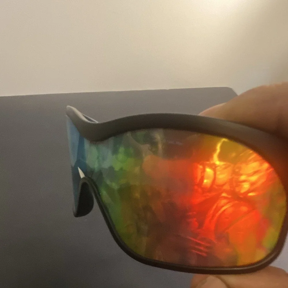 Polaroid Marvel  Men's Wrap Sunglasses Lightweight Black Frame Multicolor
