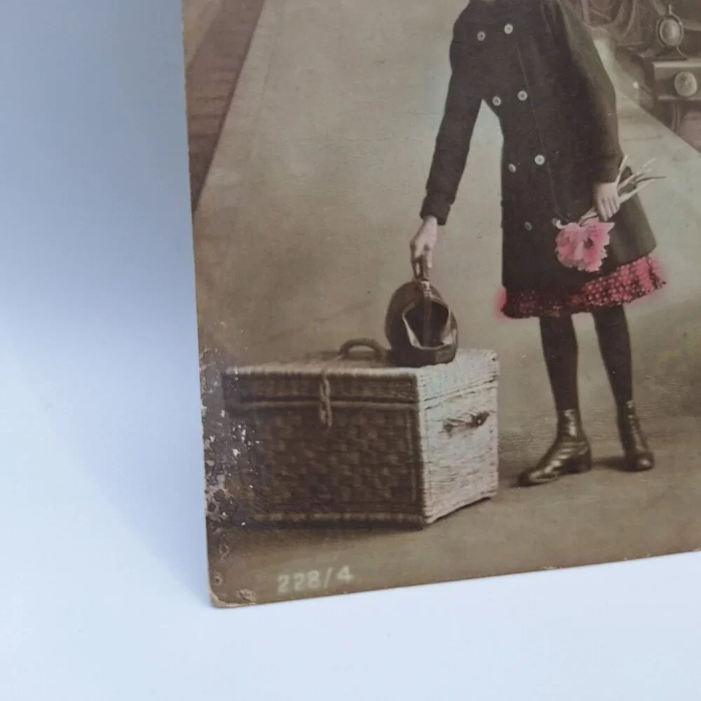 Postcard Antique who needs