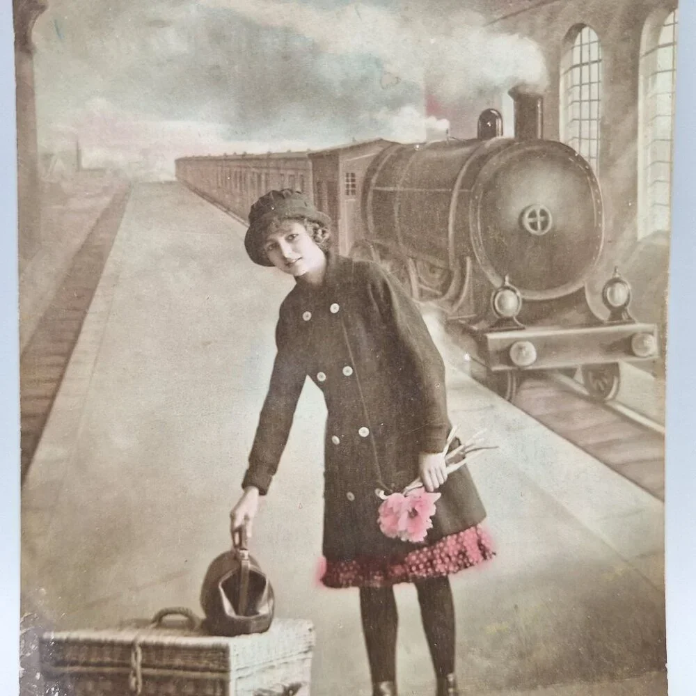 Postcard Antique who needs