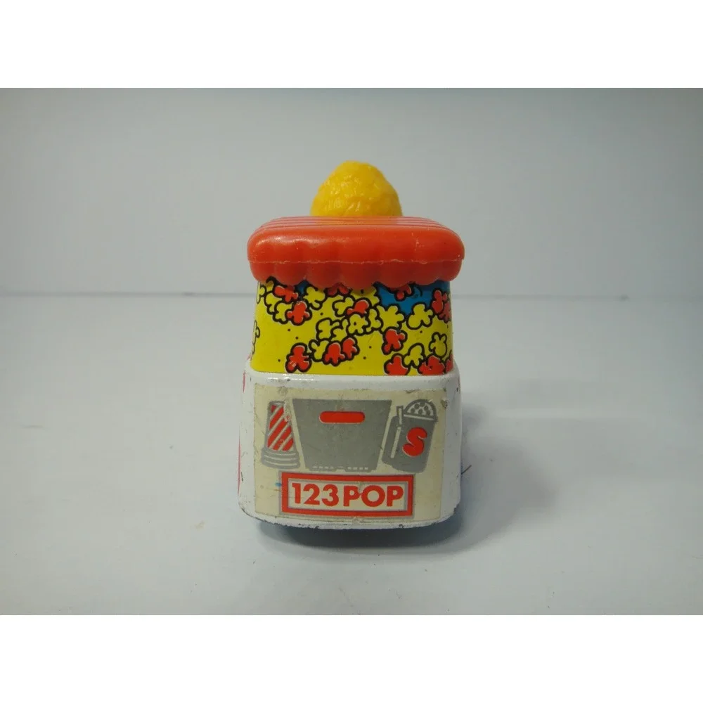 Vintage 1983 Playskool Sesame Street Big Bird Popcorn Truck Diecast Toy Car EUC