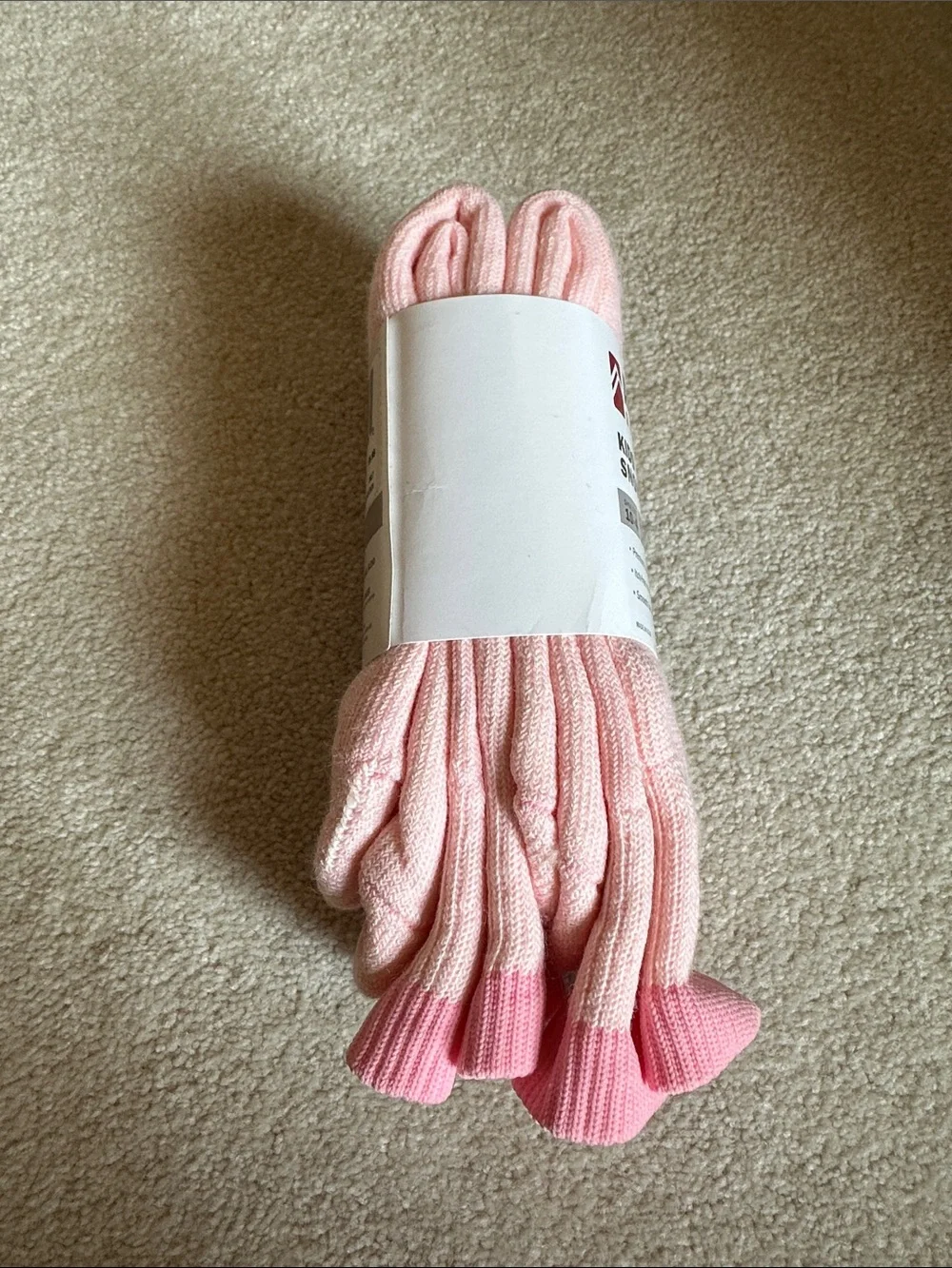 Alpine Design Kids' Pink Snow Socks - 2 pack - kid size 10-4