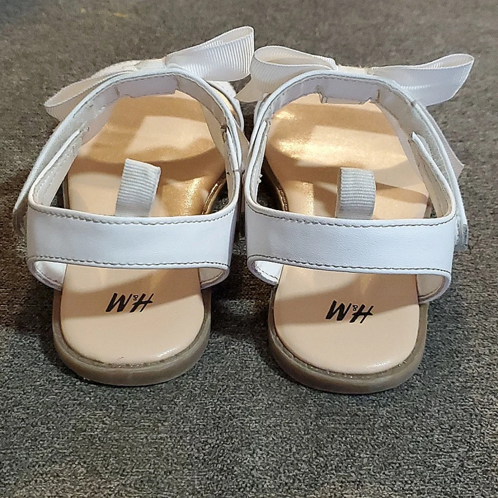 H&M white sandals
