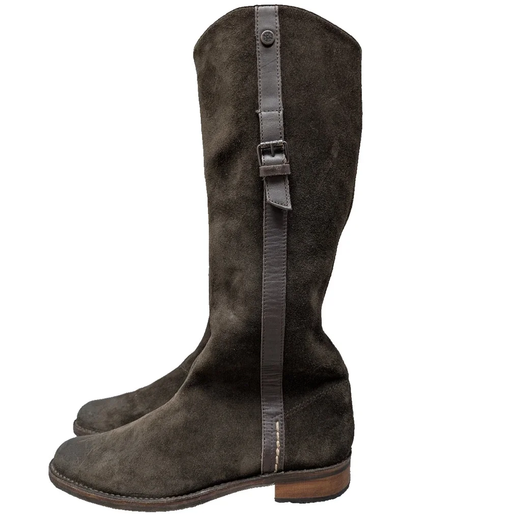 Bussola Riding Boots Womens 10 EU41 Brown Leather Equestrian Old Money Timeless