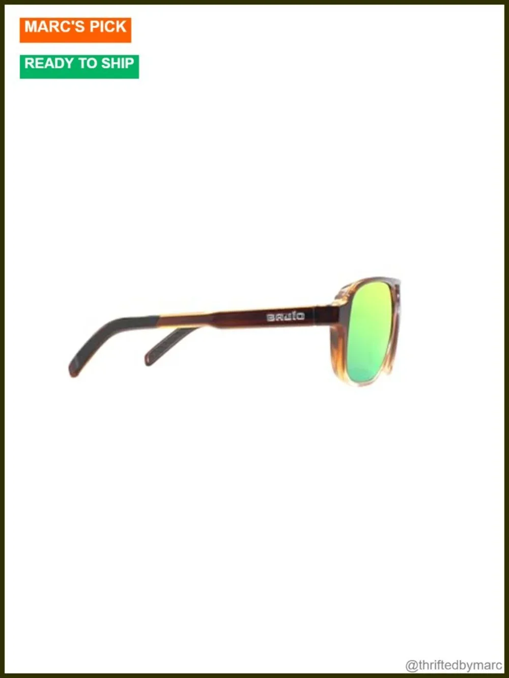 Polarized Nylon Wrap Sunglasses for Fishing with Glass Lenses