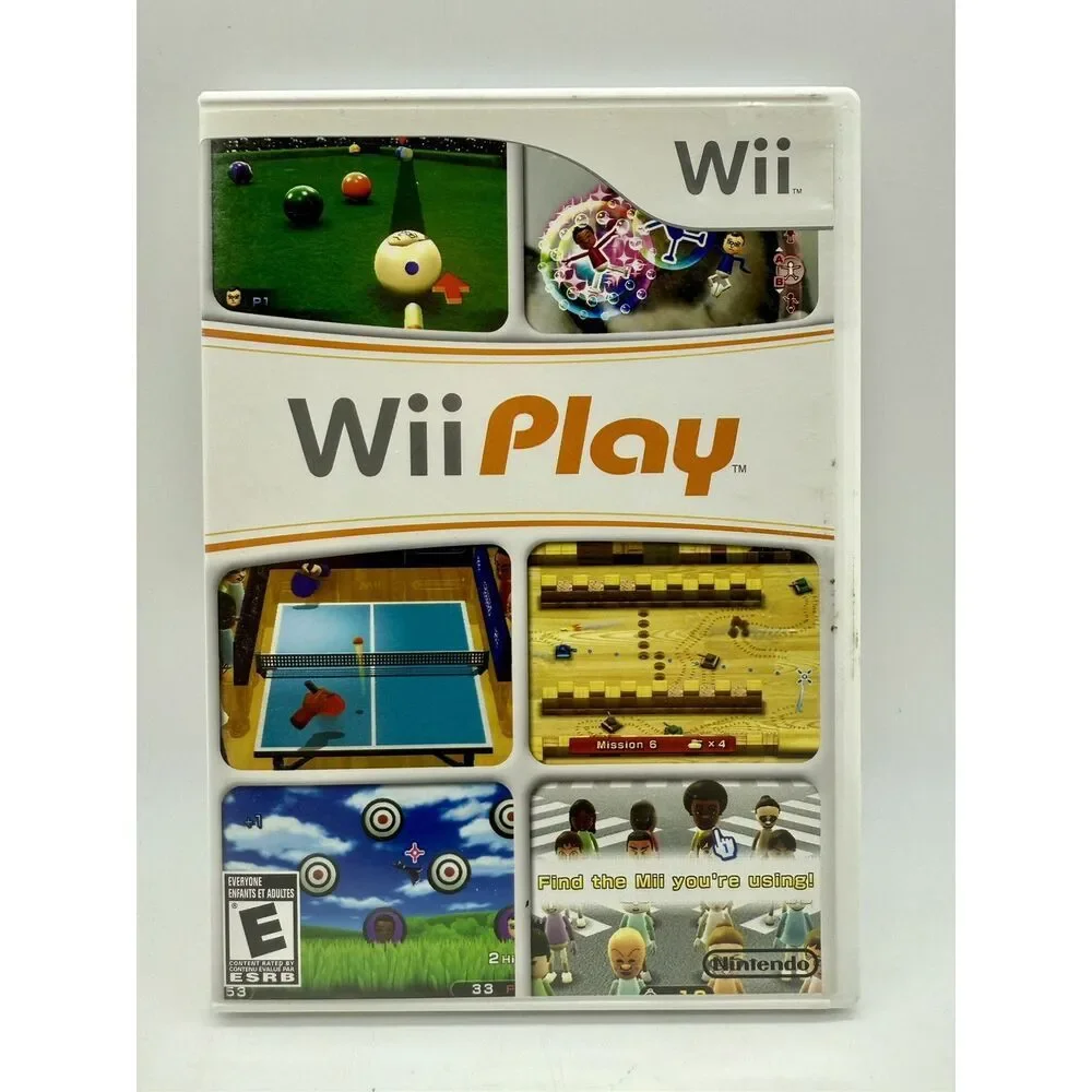 Wii Play Nintendo Wii 2007 Complete Game Case‎ Manual Tested
