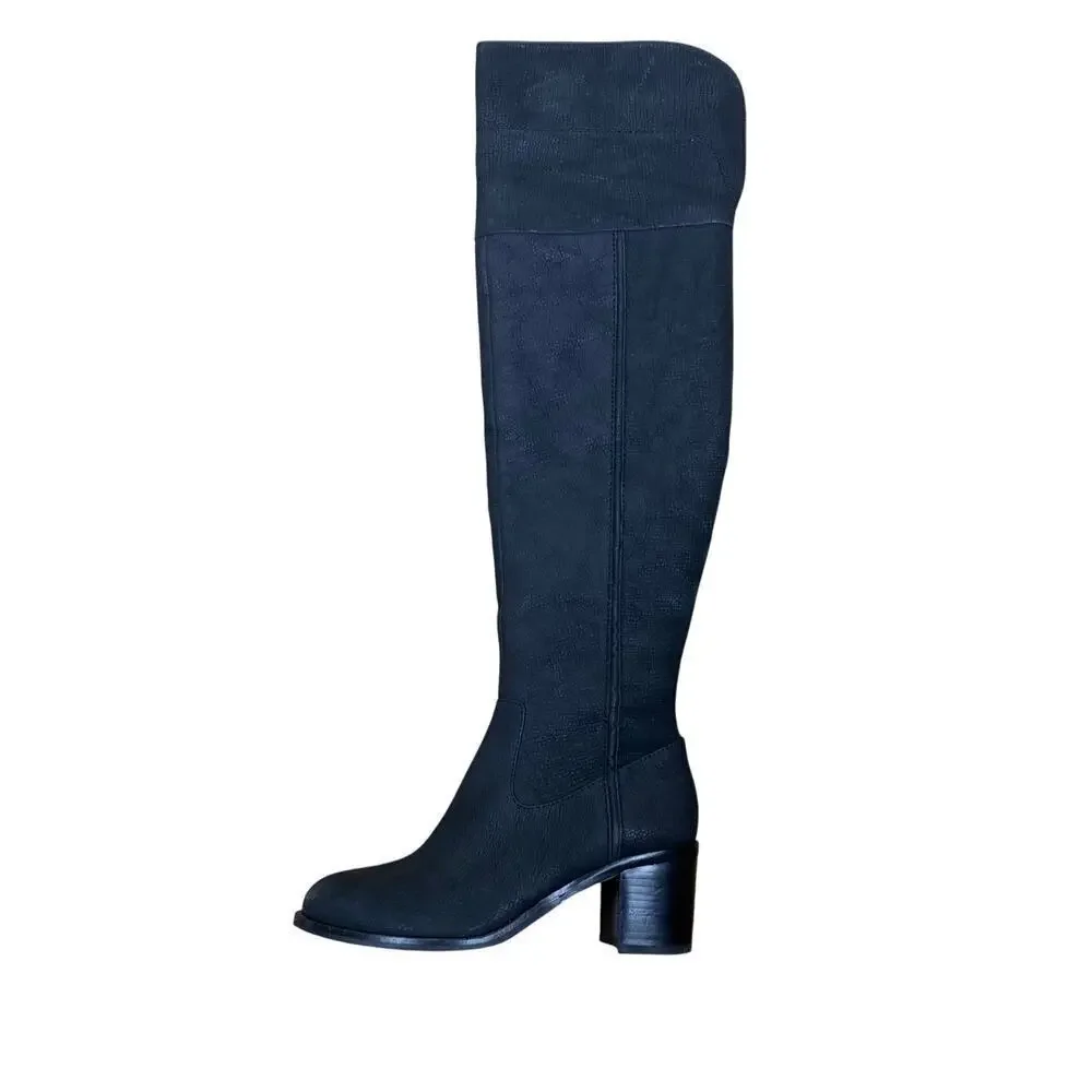 Sam Edelman Joplin Black Leather Over the Knee Boots Tall Size 6M