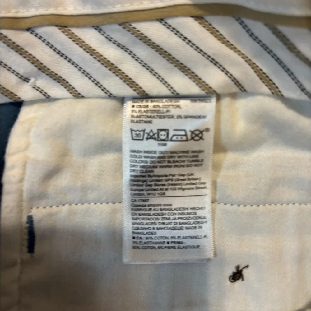 Banana‎ Republic Men’s Size 35/30 Blue Tailoring Performance Aiden Chinos