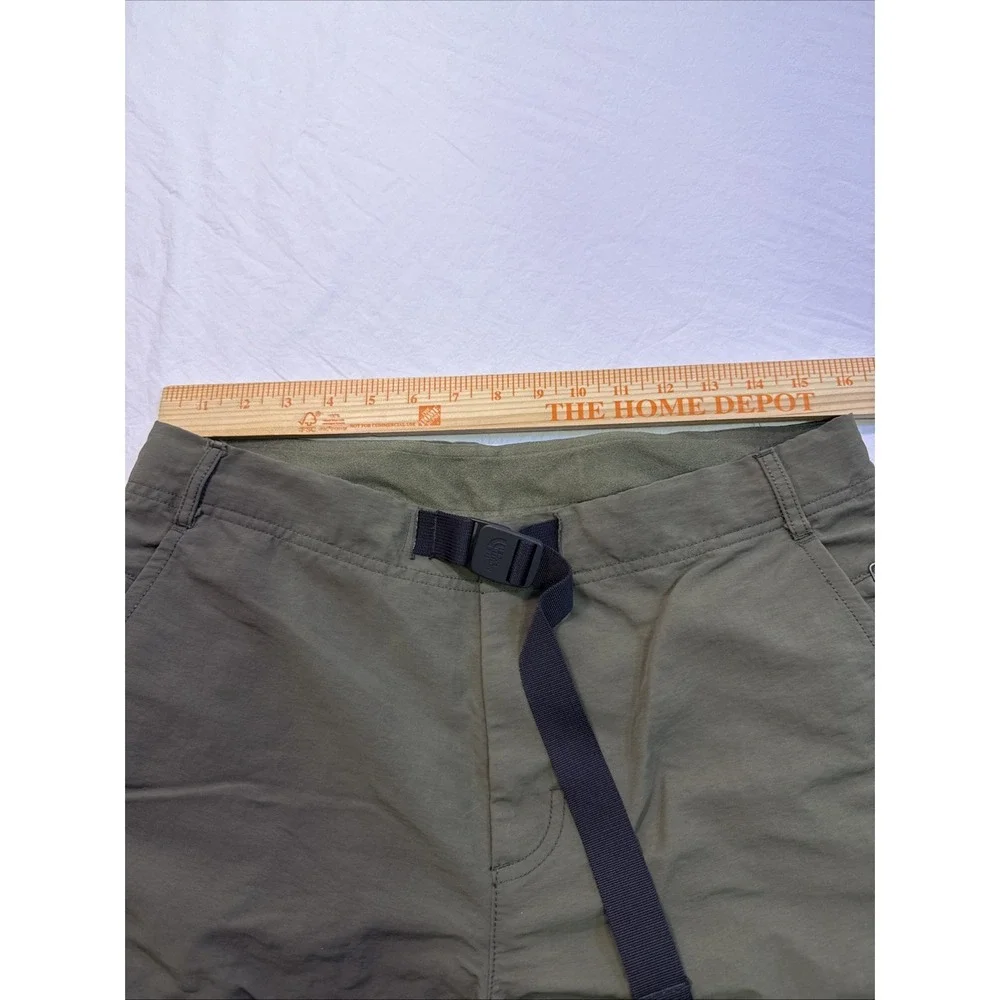 The North Face pants Men 34 Olive Green Convertible Zip Off Hiking Cargo  Belted