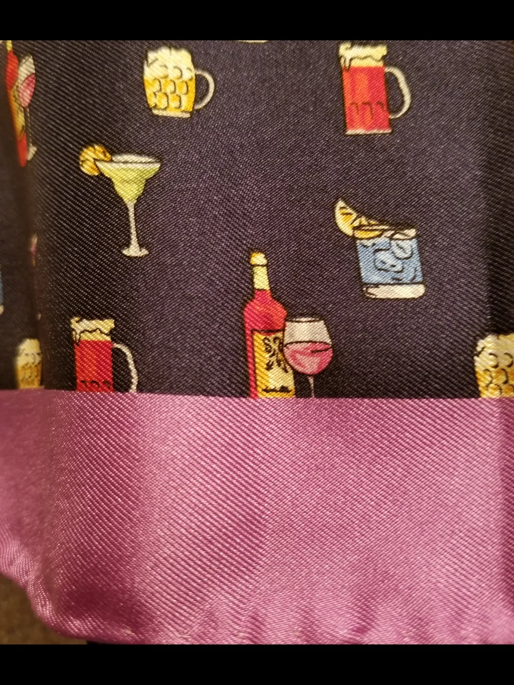 Robert Graham Purple & Navy Sock and Pocket Square Set