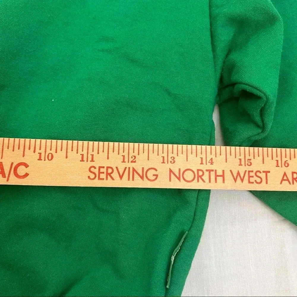 VTG Osh Kosh 80’s Kids Cardigan Green With Plaid Long Sleeve 5T Made In USA