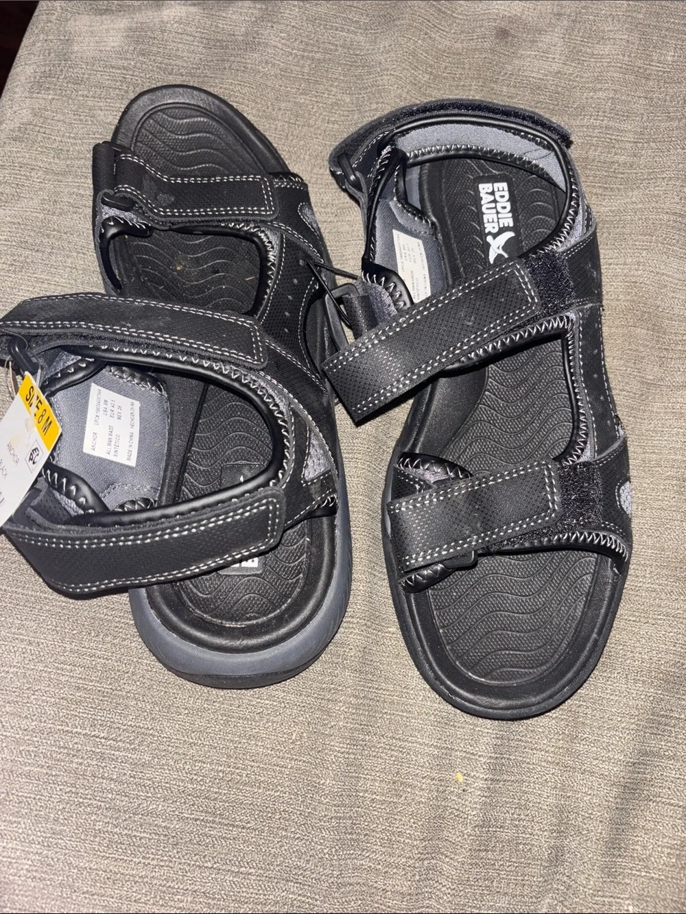 Eddie Bauer Black men’s 8M Adjustable Strap Sandals