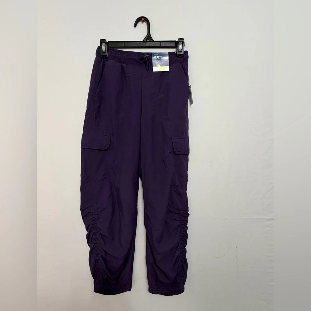 Old Navy High-Rise Jogger Pants Girls Size L (10–12) Purple NWT(A297)✨