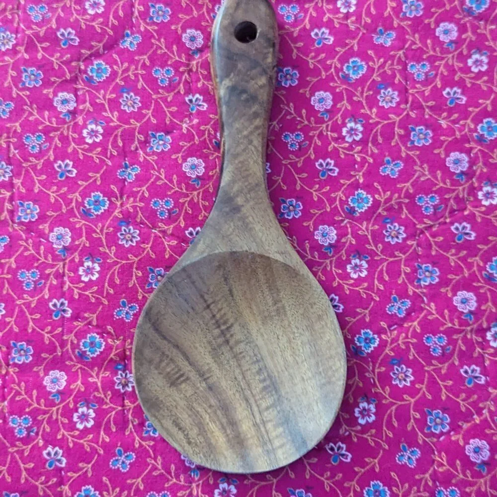 Wooden Spoon Teak Rustic Cottage Core Shabby Chic Boho‎ Décor Kitchen