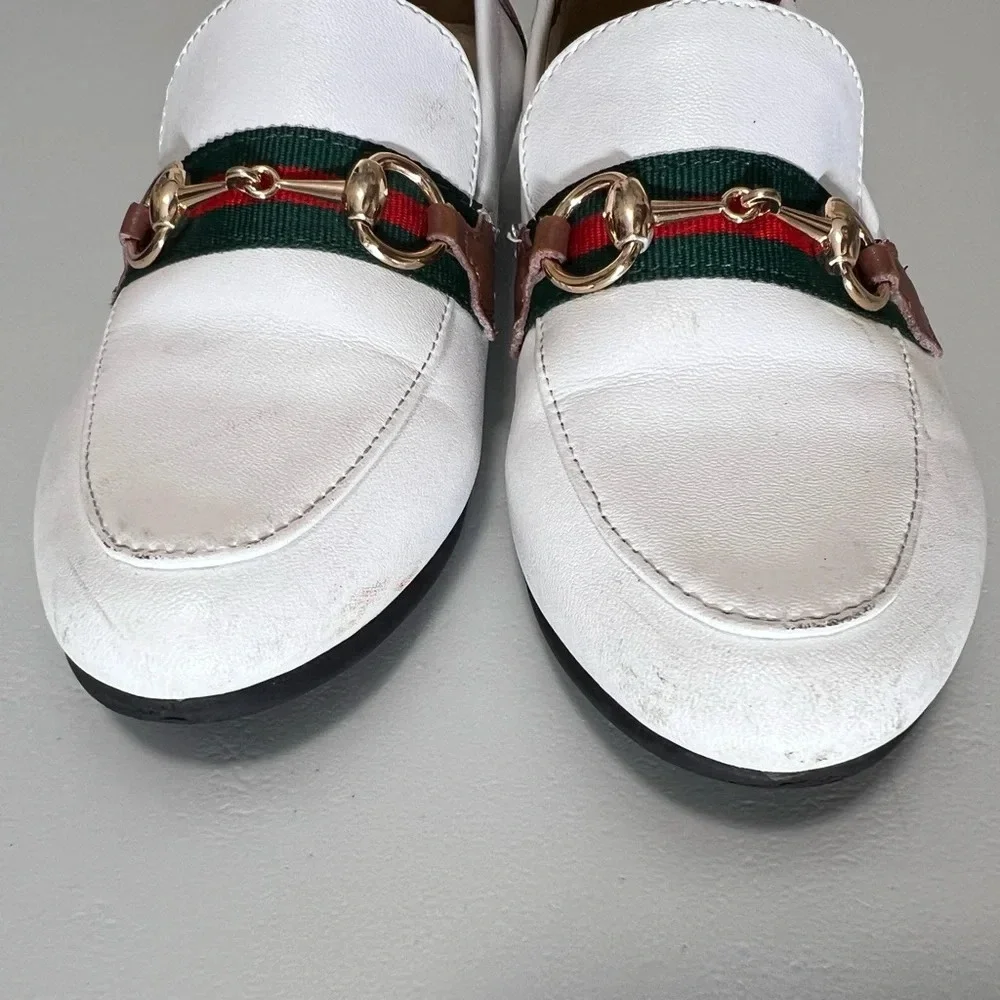 Boutaccelli  white Leather Loafer Size 12.5 (EUR-29)
