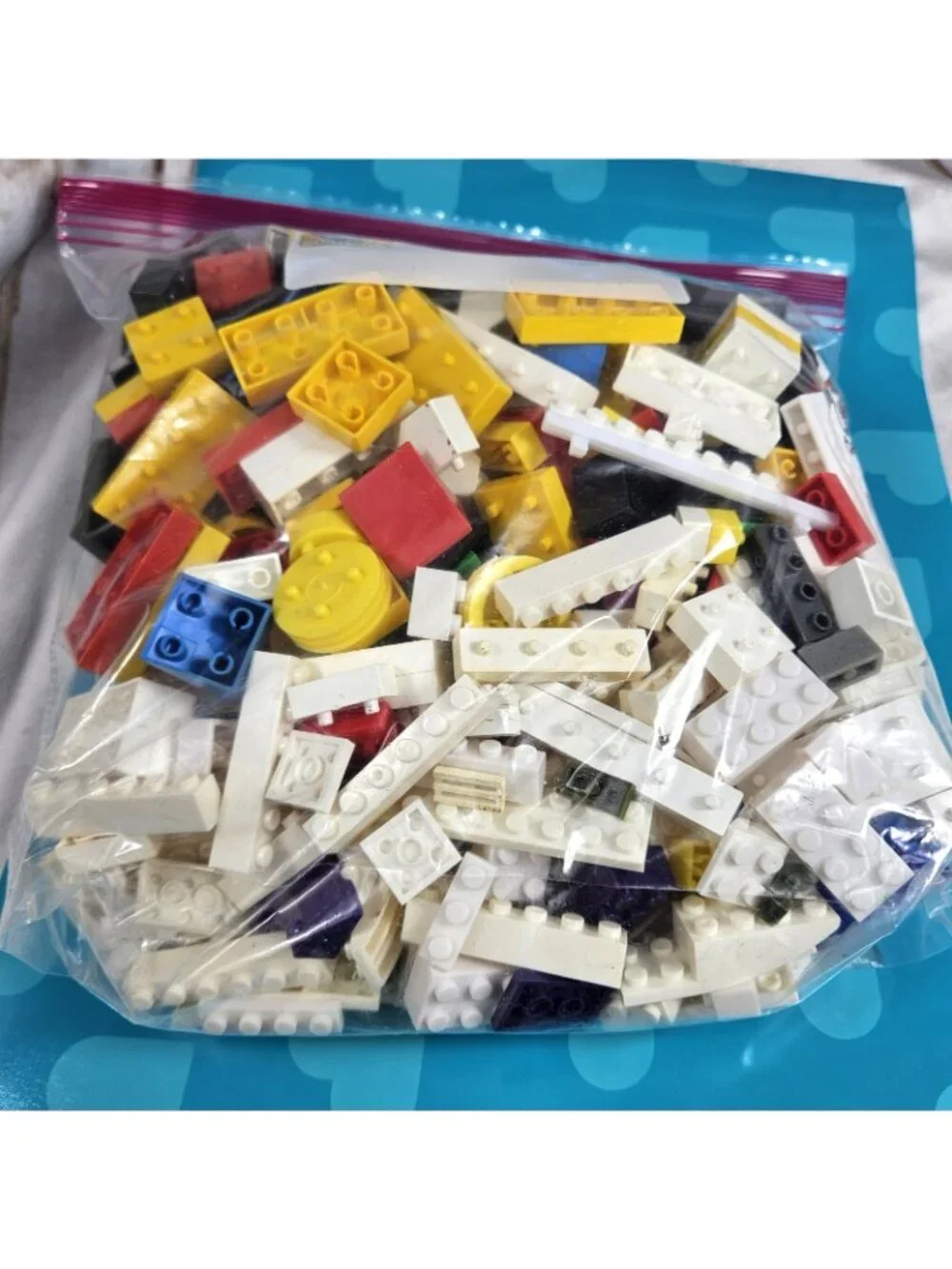 Building Bricks Blocks Mixed Lot 1.5+ Pounds Assorted Multi Plastic Kids Fidget