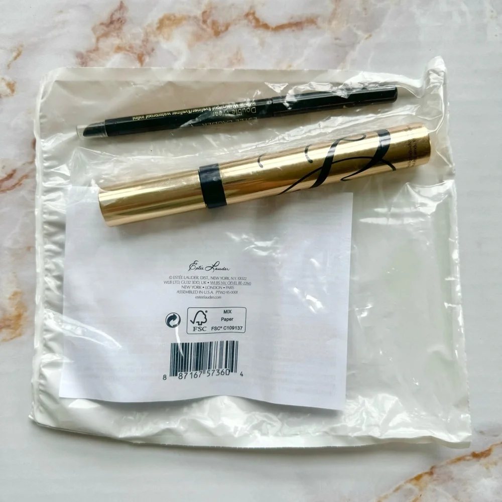 Estée Lauder Defined Eyes Set Sumptuous Extreme Mascara Black Eyeliner Kohl Noir