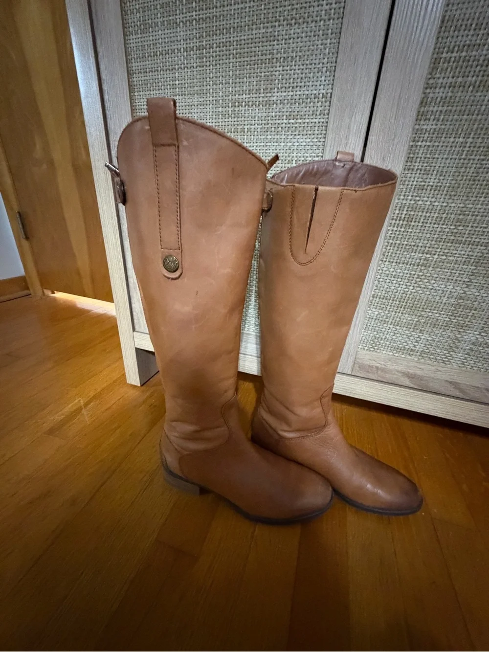 Sam Edelman Tall Leather Over-the-Knee Boots in Cognac