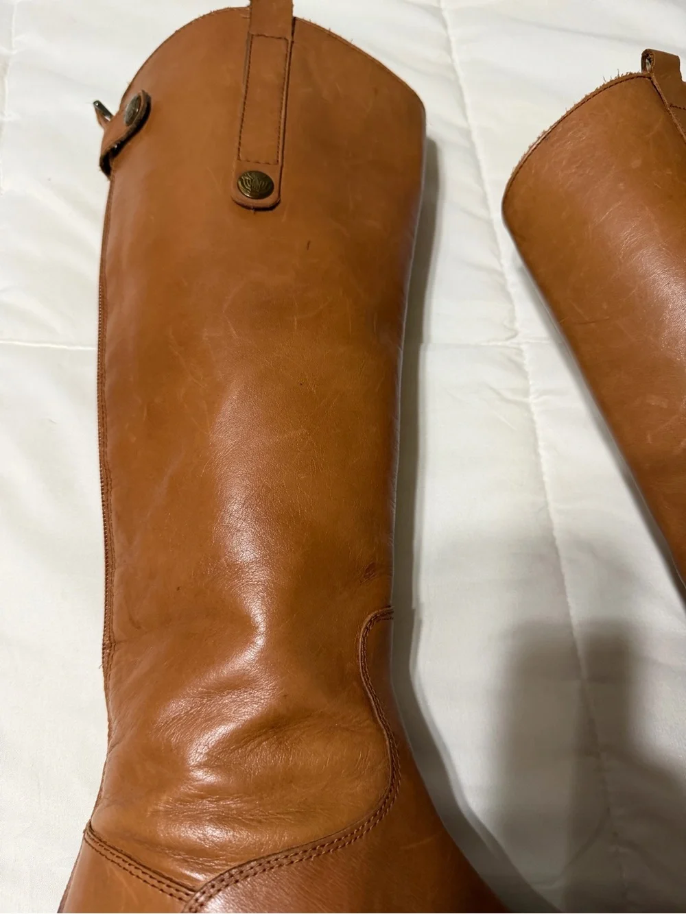 Sam Edelman Tall Leather Over-the-Knee Boots in Cognac