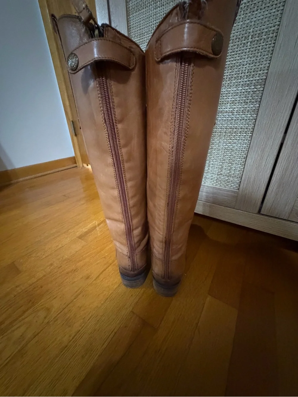 Sam Edelman Tall Leather Over-the-Knee Boots in Cognac