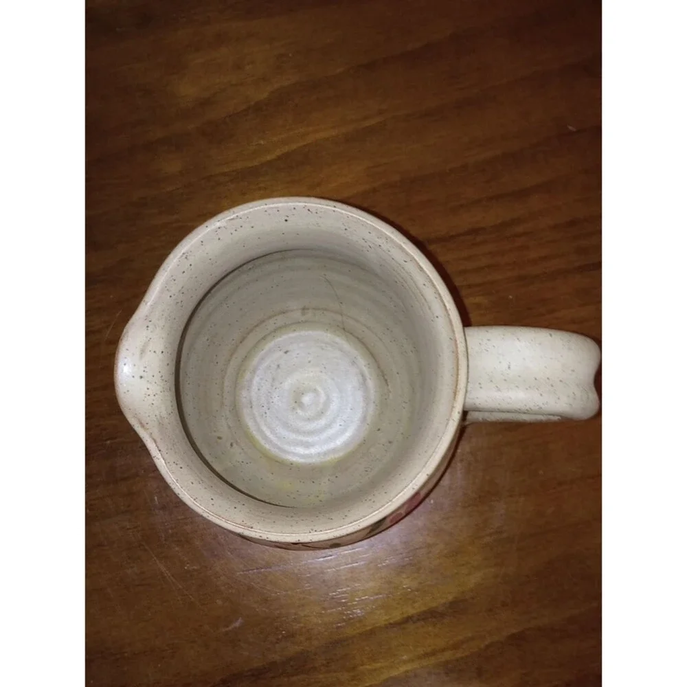 Hand-Painted Floral Pottery Jug/Vase - Vintage!