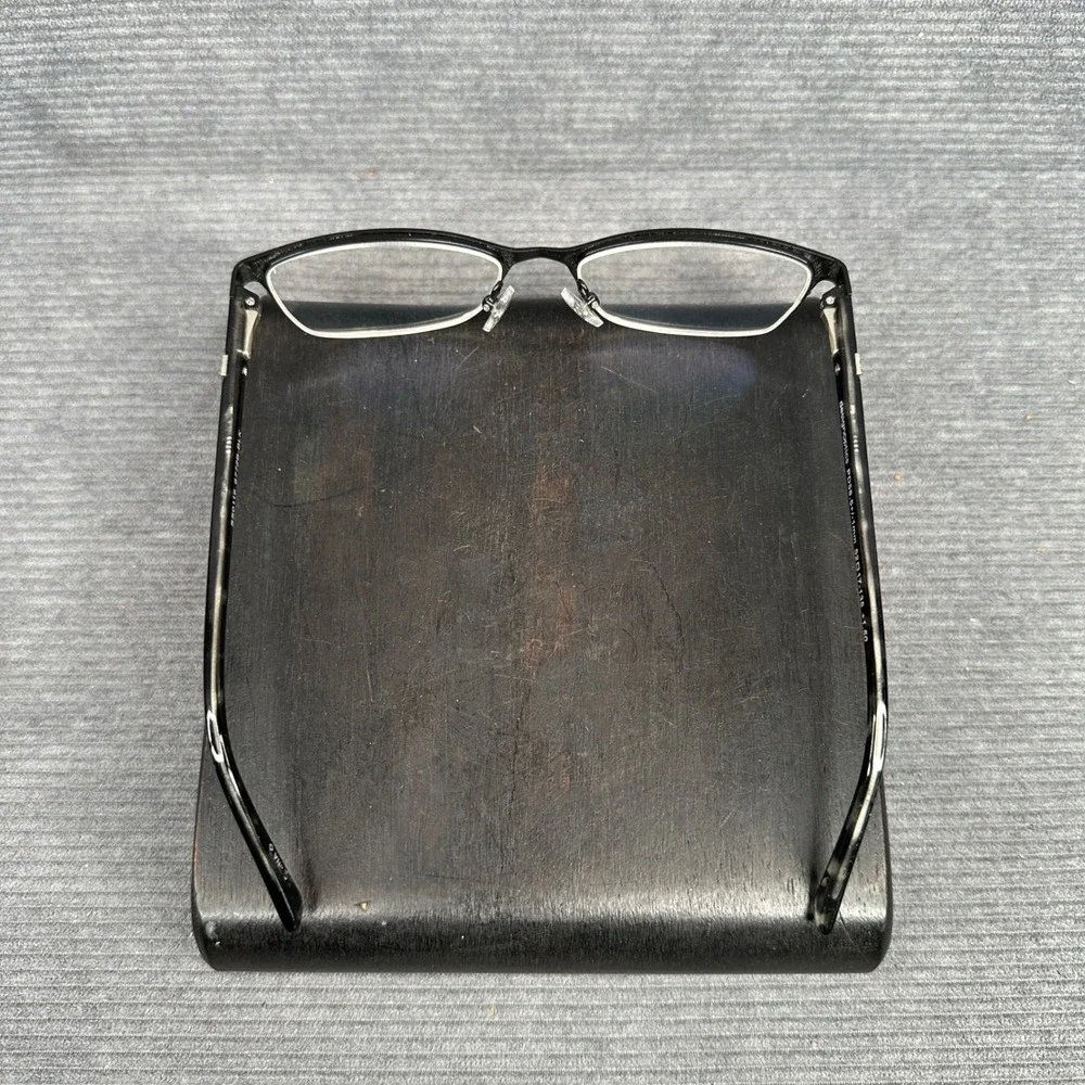 Design Optics Black Tortoise Semi Rimless Cat Eye y2k Reading Glasses SS0116 vtg
