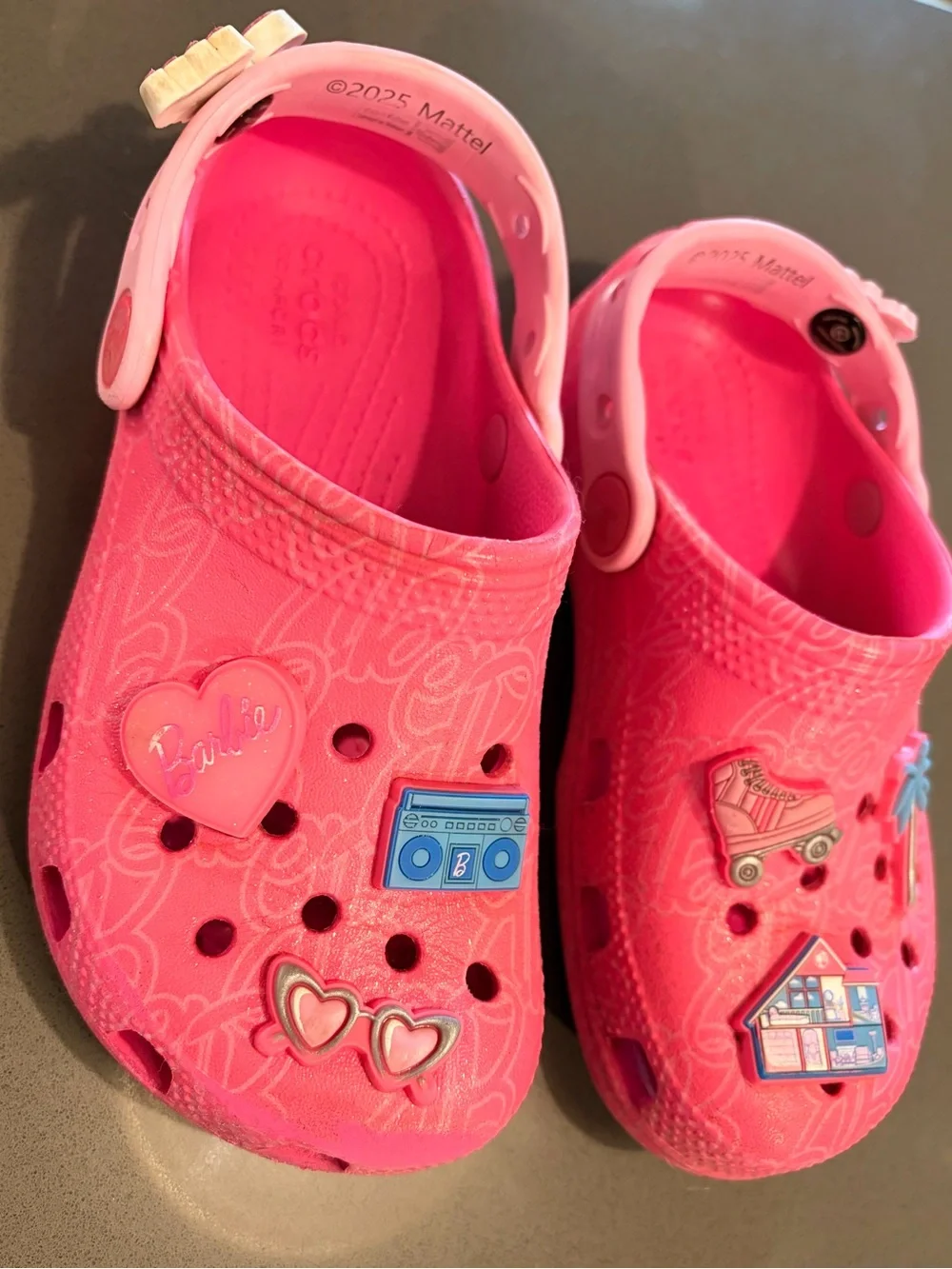 CROCS pink sparkle