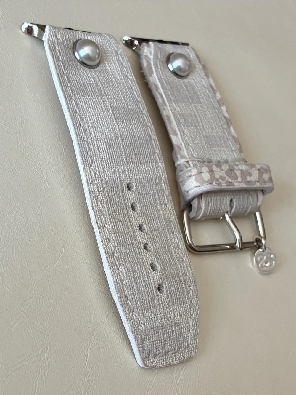 Spark*l Authentic Upcycled Fendi Zucca Apple Watch Band - Size 2, 38-41mm