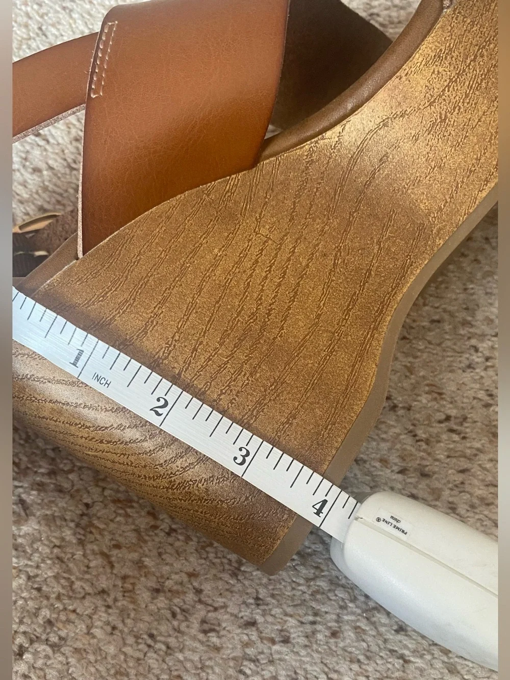 Brand new platform wedge brown sandals size 9