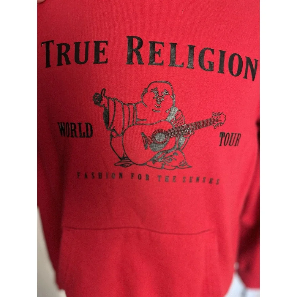 True Religion Hoodie Men's‎ Large Red