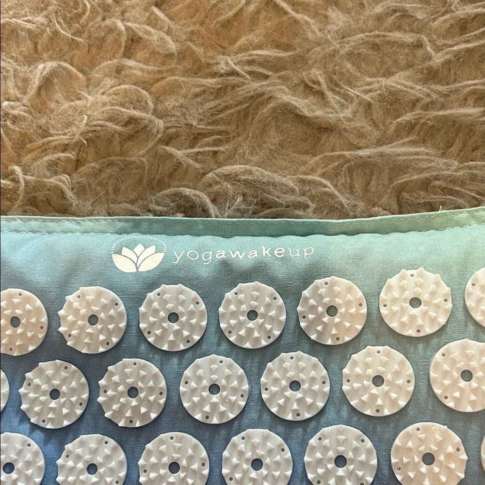 NWOT Yoga‎ Wake-up Blue and White Acupuncture Pillow