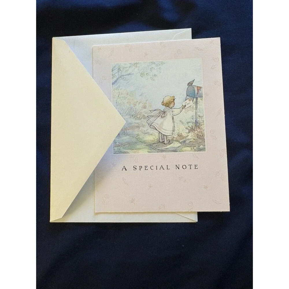 Note Card with White Envelope | Special Note and Little Girl design By Hallmark