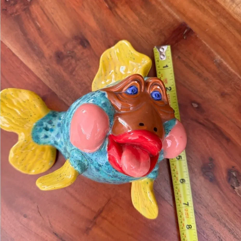 Colorful Ceramic Fish Decor