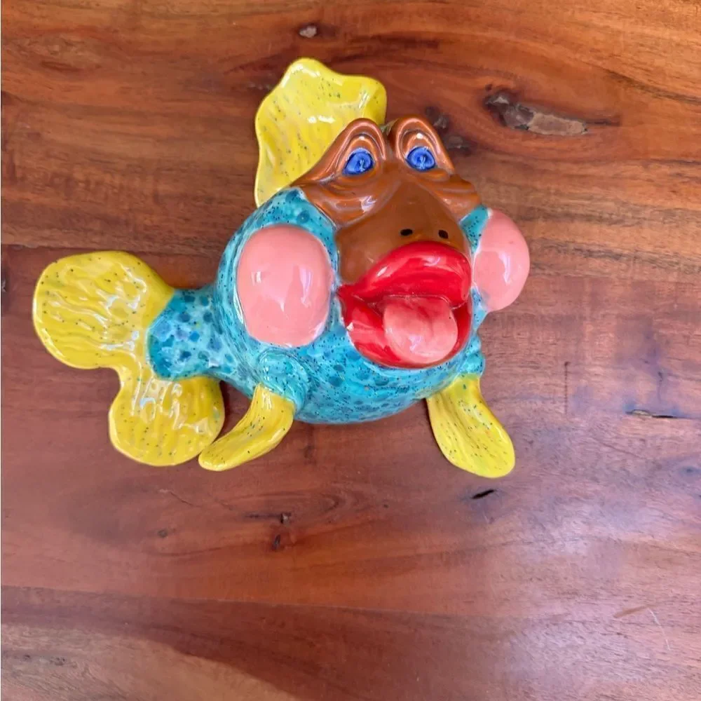 Colorful Ceramic Fish Decor