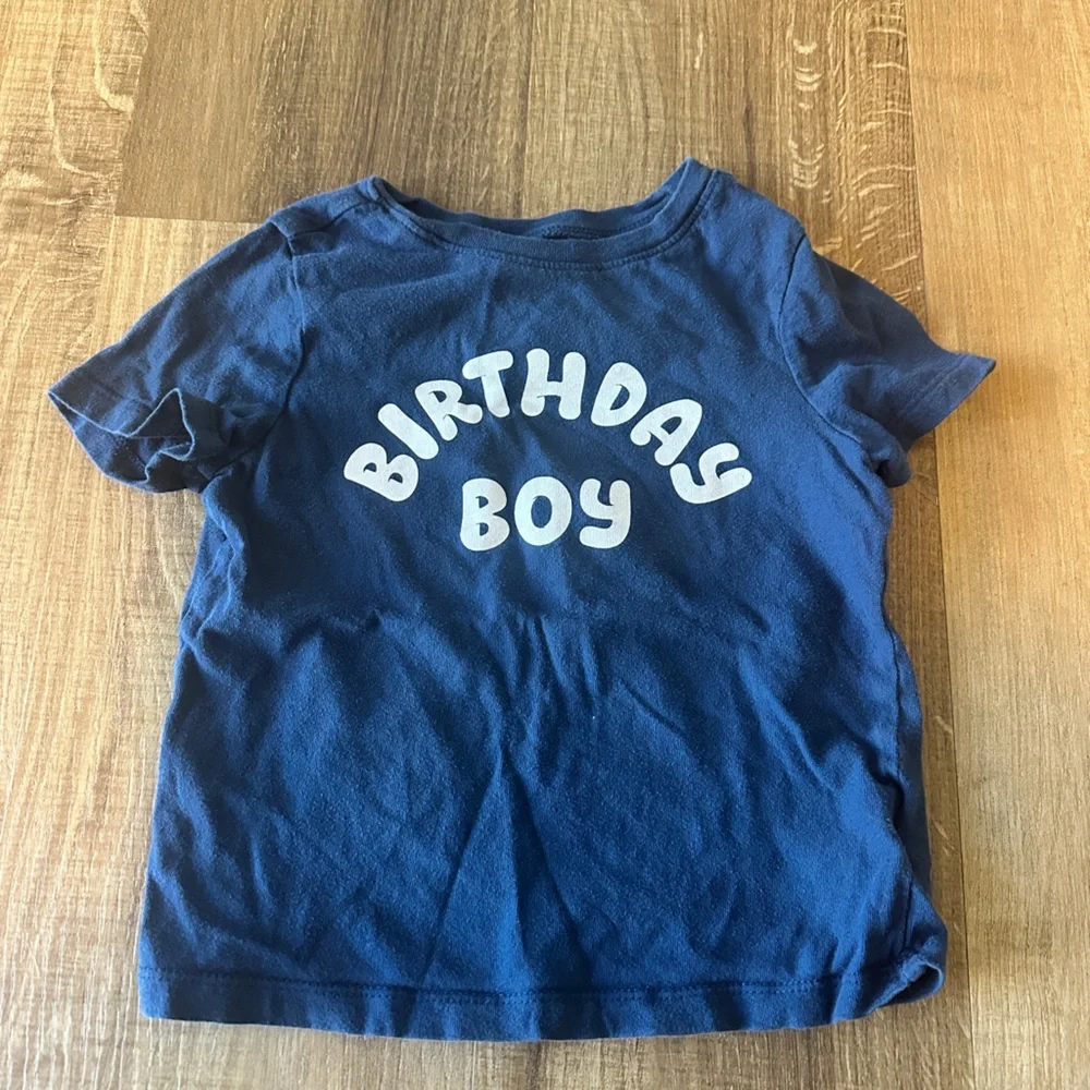 Old Navy Navy Blue‎ 'Birthday Boy' Tee