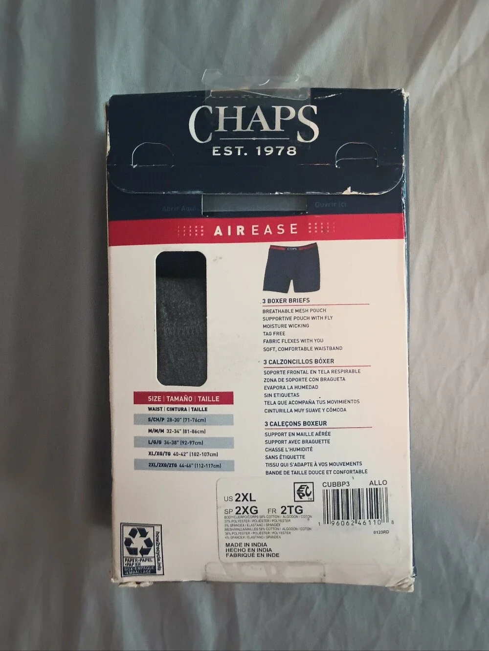 Chaps men airease
