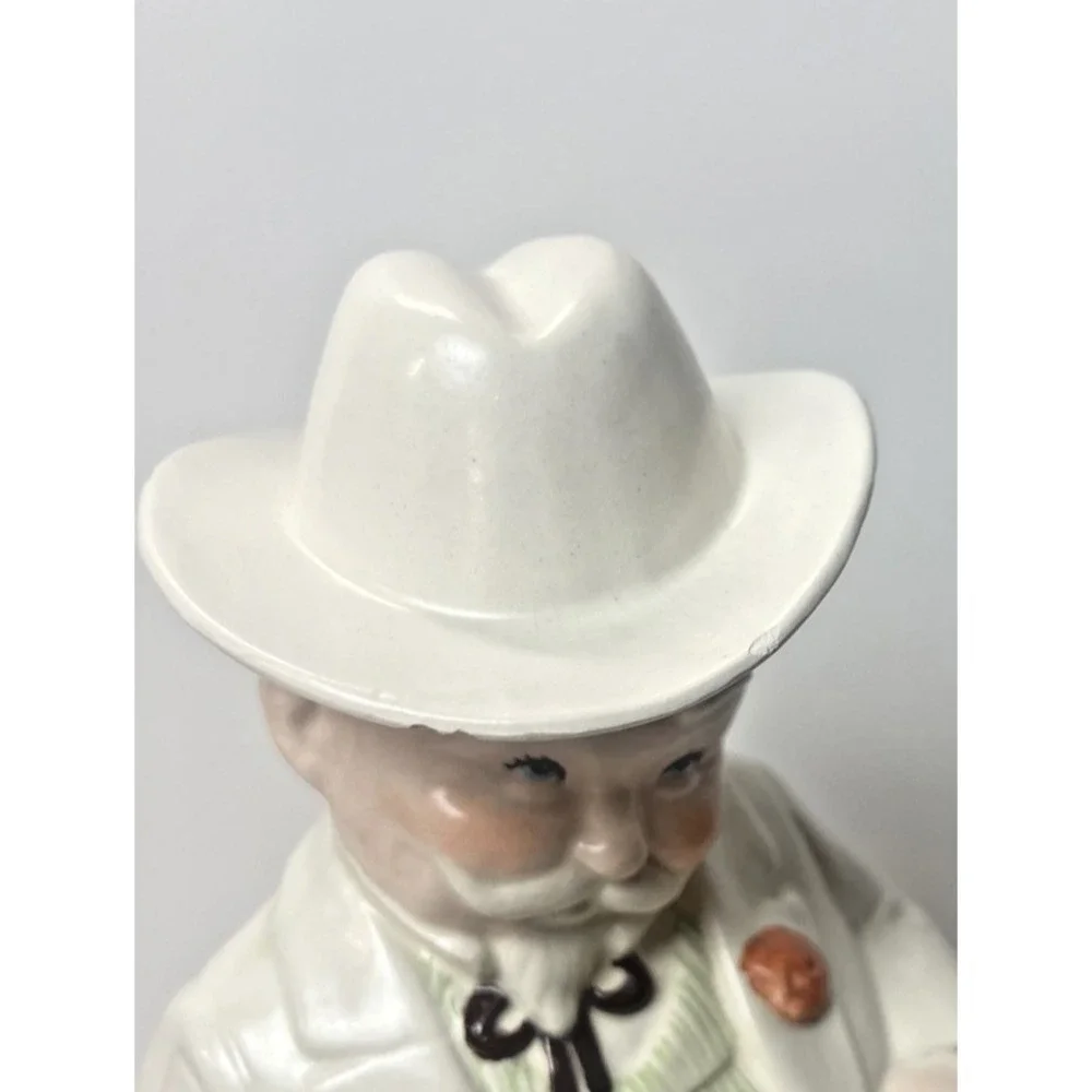 Vintage 70's Alberta's Bourbon Decanter, Hand Painted