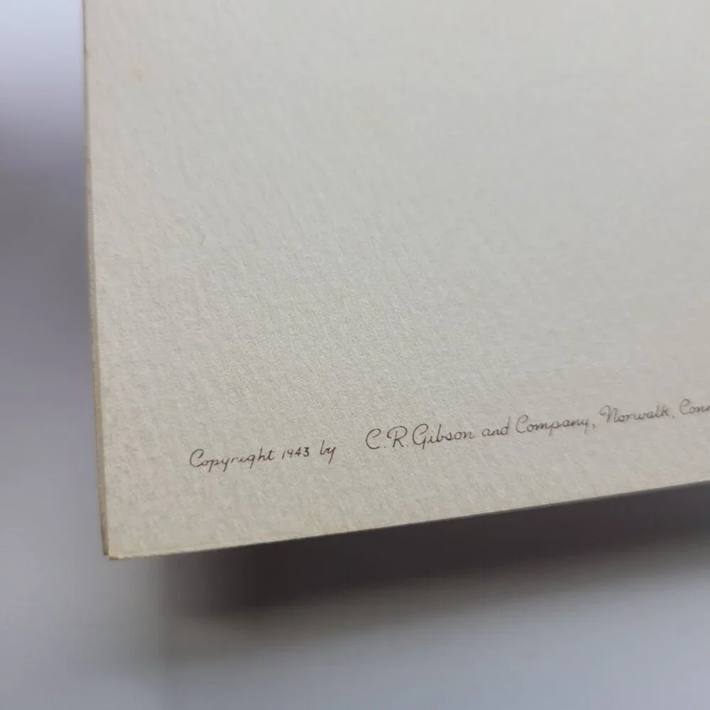 C.R. Gibson Christmas Card this vintage