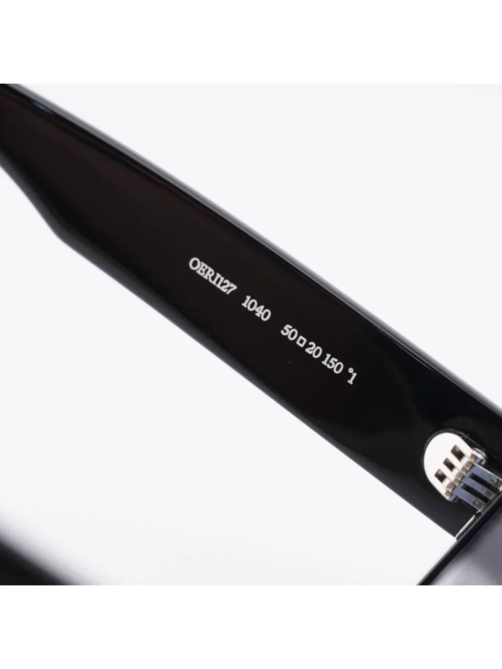 Off-White OERI127 ARTHUR 1040 Sunglasses Black Rectangle Frame, Blue Lenses